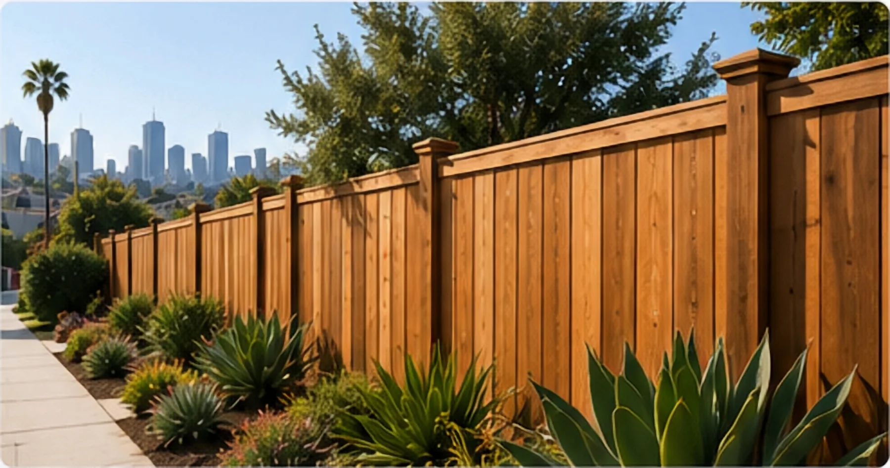 Wood fence work across Los Angeles